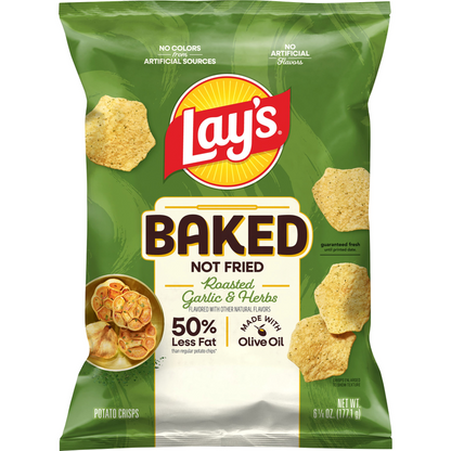 Lay's Baked Roasted Garlic & Herb 6.25oz