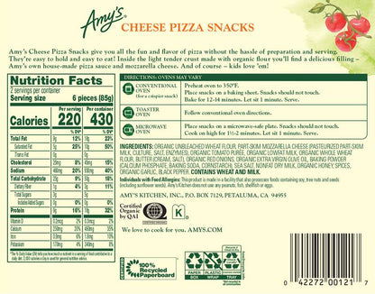 Amy's Cheese Pizza Snacks 6oz