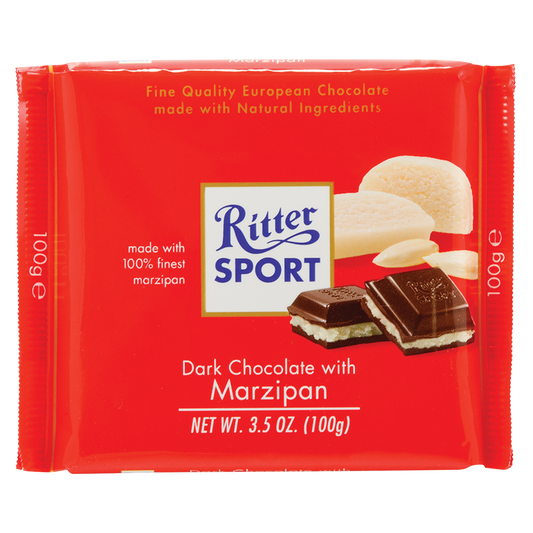 Ritter Sport Dark Chocolate with Marzipan Bar 3.5oz