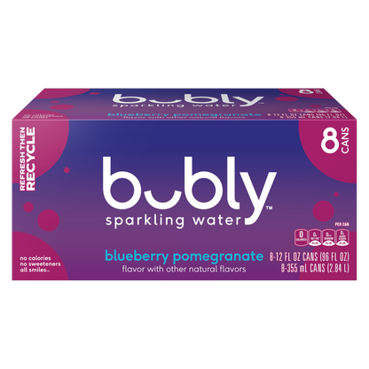 Bubly Blueberry Pomegranate 8pk 12oz Can