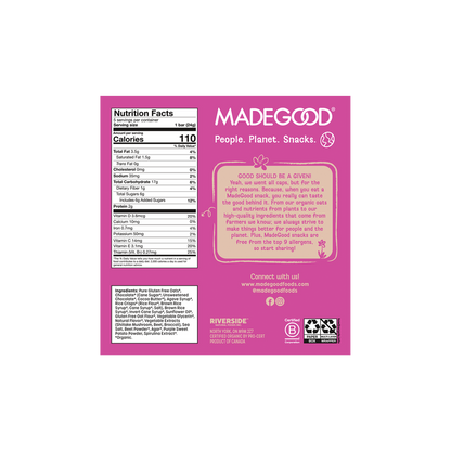 MadeGood Birthday Cake Chocolate Drizzled Granola Bars 5pk