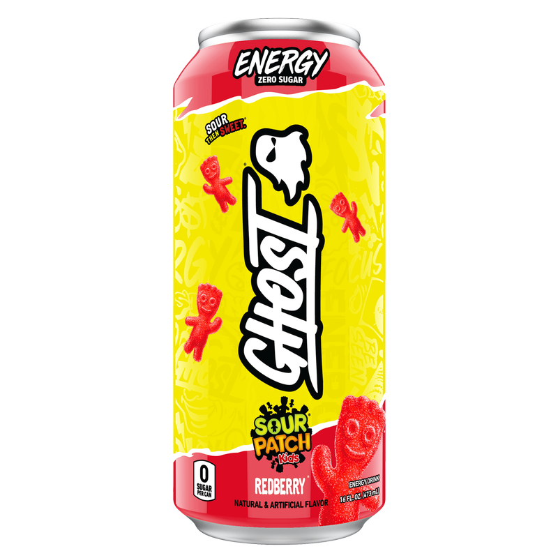 GHOST® Energy  Sour Patch Kids RedBerry 16oz Can