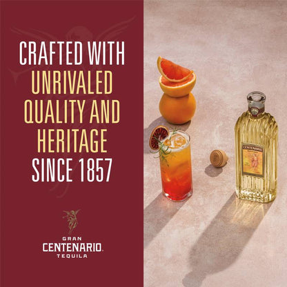 Gran Centenario Reposado with 1 Mexican National Team and 1 Club America Glasses Tequila 750ml (80 Proof)