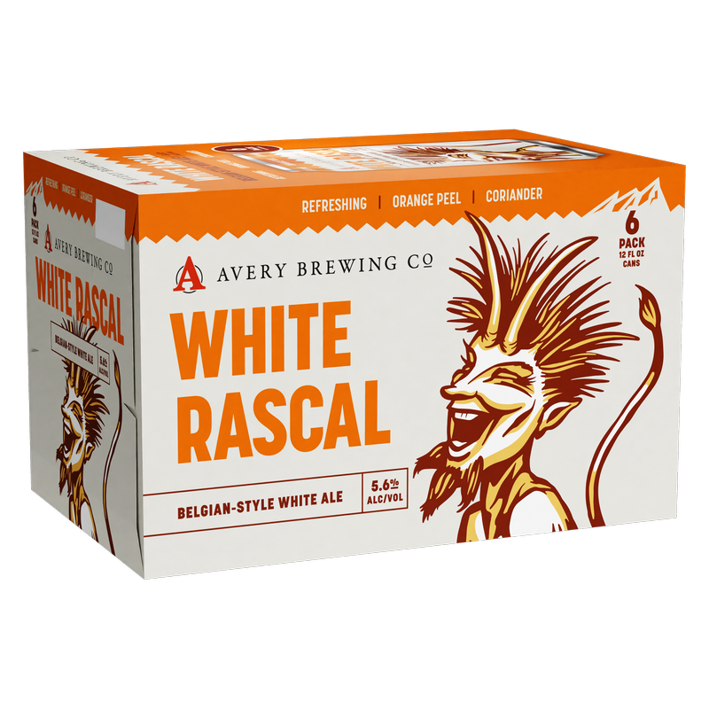Avery White Rascal 6pk 12oz Can 5.6% ABV