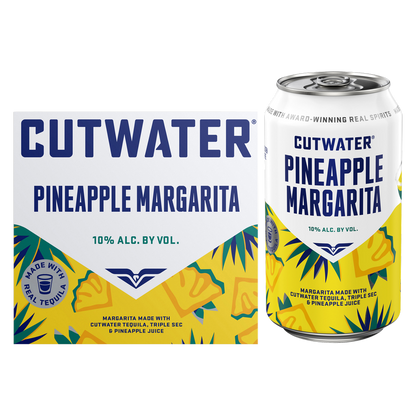 Cutwater Pineapple Margarita 4pk 12oz Can 10% ABV