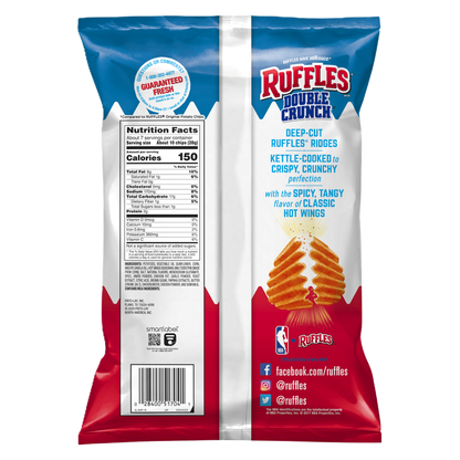 Ruffles Double Crunch Hot Wing, 7.25oz