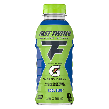 Fast Twitch Zero Sugar Energy Drink Cool Blue 12oz Btl