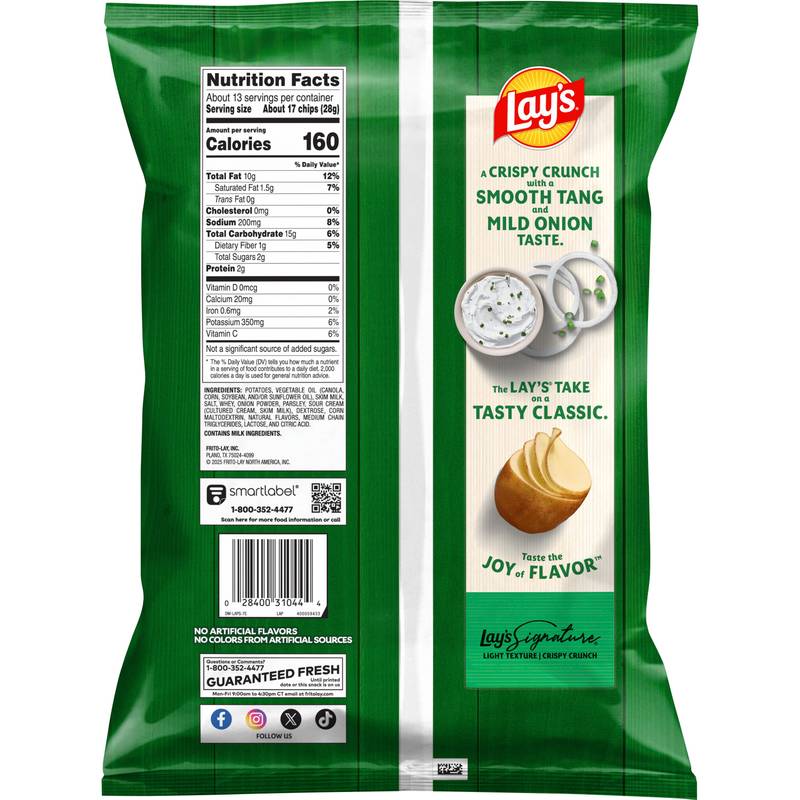 Lay's Sour Cream & Onion Potato Chips 12.5oz