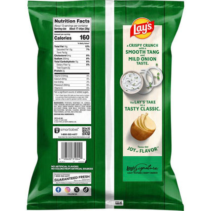 Lay's Sour Cream & Onion Potato Chips 12.5oz