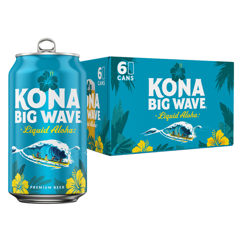 Kona Big Wave Premium Beer 6pk 12oz Cans 4.4% ABV