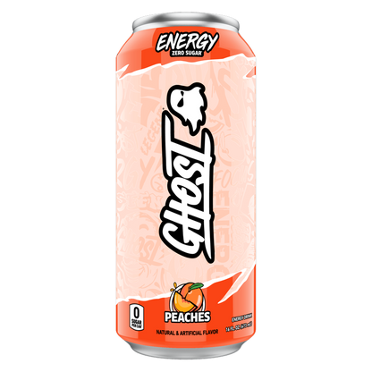 GHOST ENERGY Peaches 16oz Can