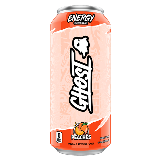GHOST ENERGY Peaches 16oz Can