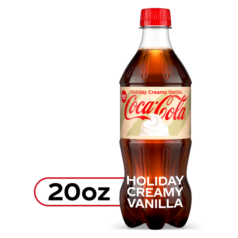 Coca-Cola Holiday Creamy Vanilla 20oz Btl