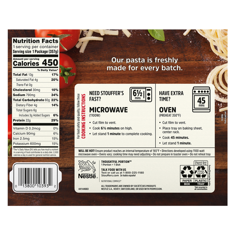 Stouffer's Spaghetti & Meatballs 12.6oz