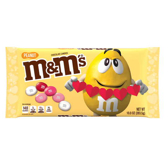 M&M’s Peanut Milk Chocolate Candies Cupid’s Mix 10oz