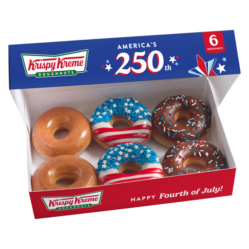 Krispy Kreme July 4th Assorted Doughnuts - 6ct