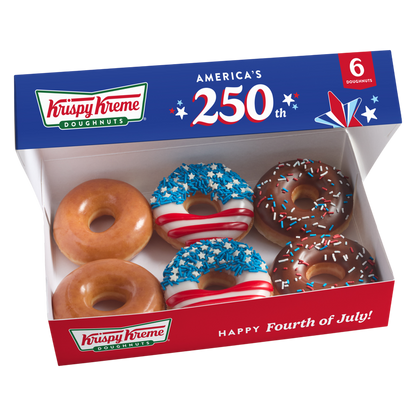 Krispy Kreme July 4th Assorted Doughnuts - 6ct