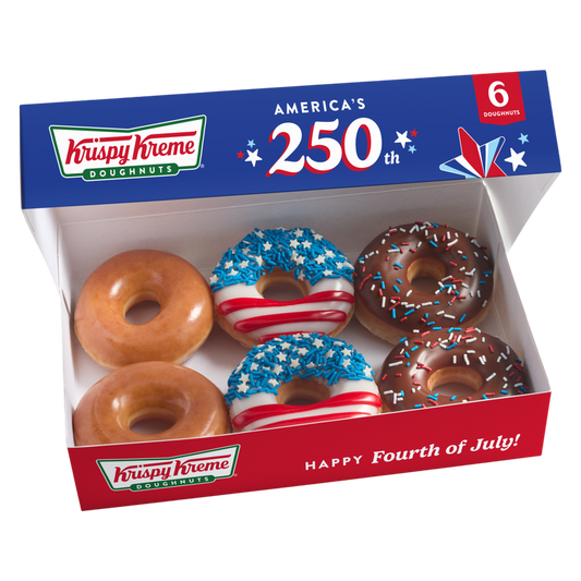 Krispy Kreme July 4th Assorted Doughnuts - 6ct