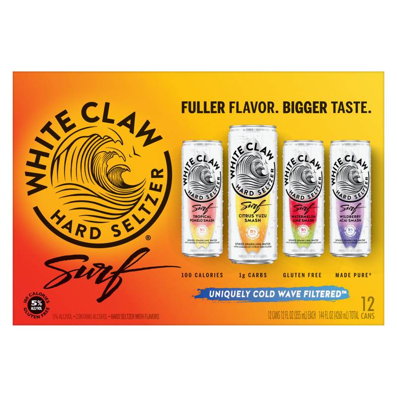 White Claw Hard Seltzer Surf Variety Pack 12pk 12oz Can 5.0% ABV