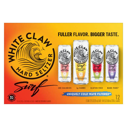 White Claw Hard Seltzer Surf Variety Pack 12pk 12oz Can 5.0% ABV