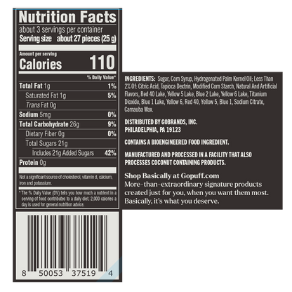 Basically Premium Rainbow Freeze Dried Candy 2.6oz