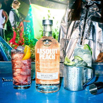 ABSOLUT Peach Flavored Vodka 750ml (76 Proof)