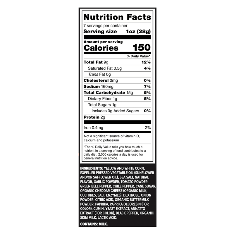 Zack's Mighty Fiery Nacho Rolled Tortilla Chips 7oz