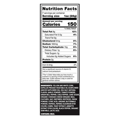 Zack's Mighty Fiery Nacho Rolled Tortilla Chips 7oz