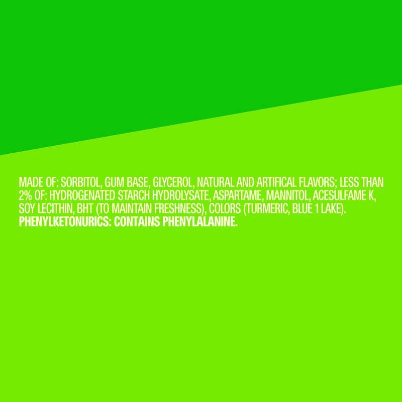 EXTRA Gum Spearmint Sugar Free Chewing Gum, Single Pack, 15 Stick