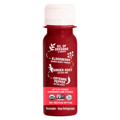 Vive Organic Wellness Rescue Shot Oil of Oregano & Ginger 2oz Btl