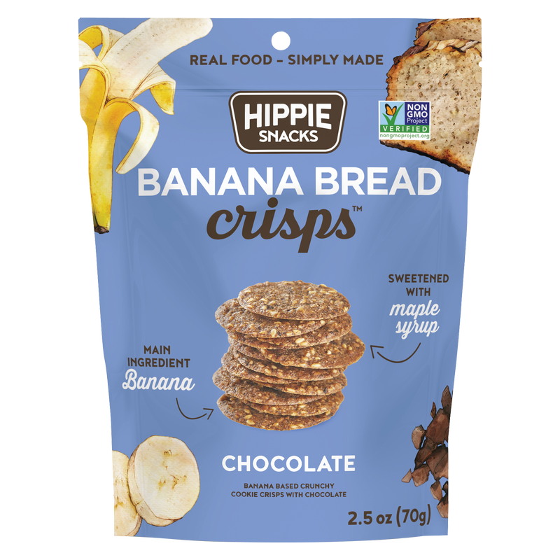 Hippie Snacks Gluten Free Chocolate Banana Bread Crisps 2.5oz