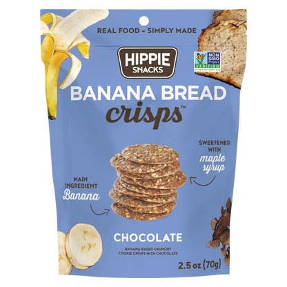 Hippie Snacks Gluten Free Chocolate Banana Bread Crisps 2.5oz