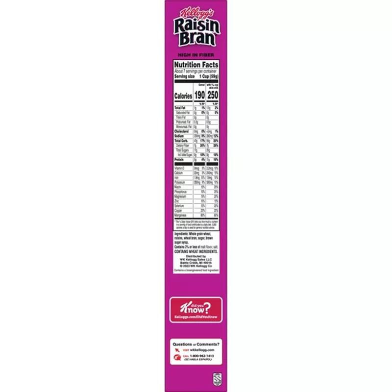 Kellogg's Original Raisin Bran Cereal, 16.1oz