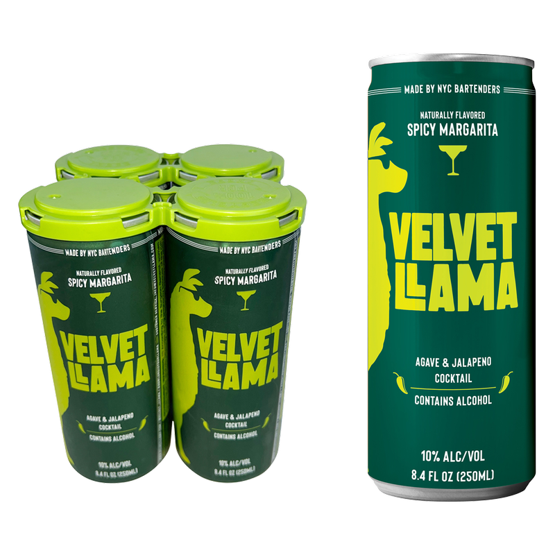 Velvet Llama Spicy Margarita 4pk 8.4oz (20 Proof)