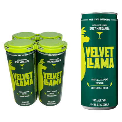 Velvet Llama Spicy Margarita 4pk 8.4oz (20 Proof)
