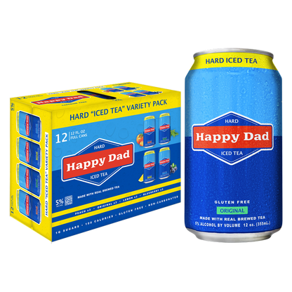 Happy Dad Hard Tea Variety Pack 12pk 12oz Can 5% ABV