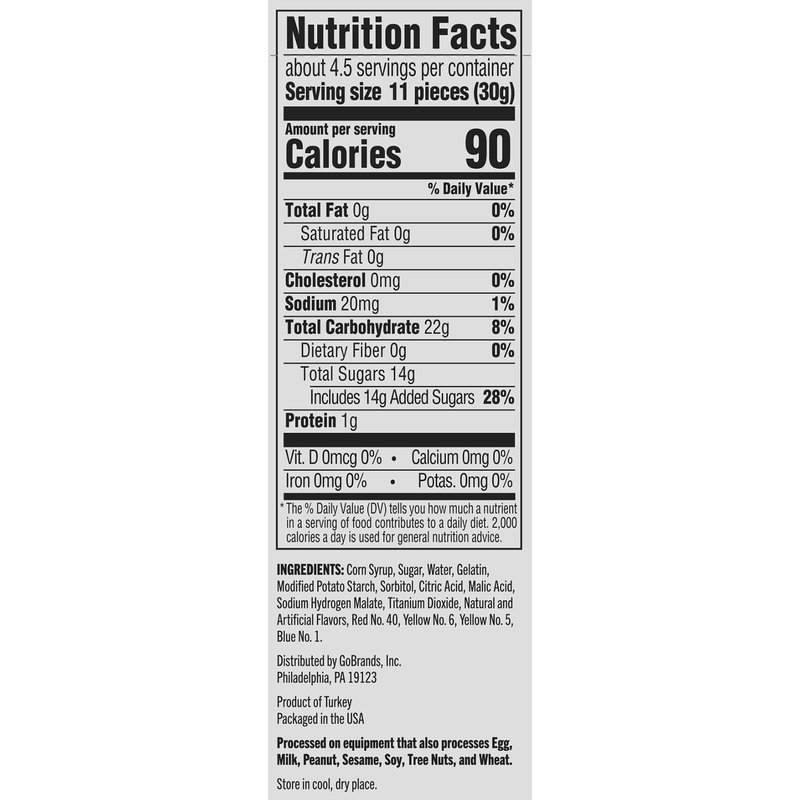 Basically Sour Gummy Bears 5oz