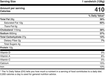 Jimmy Dean Sausage, Egg, & Cheese Biscuit Sandwich 4.9oz