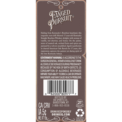Orphan Barrel Fanged Pursuit 750ml Bottle