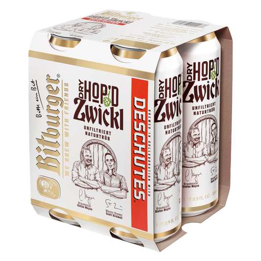 Bitburger & Deschutes Dry Hop'd Zwickl (4PKC 16.9 OZ)