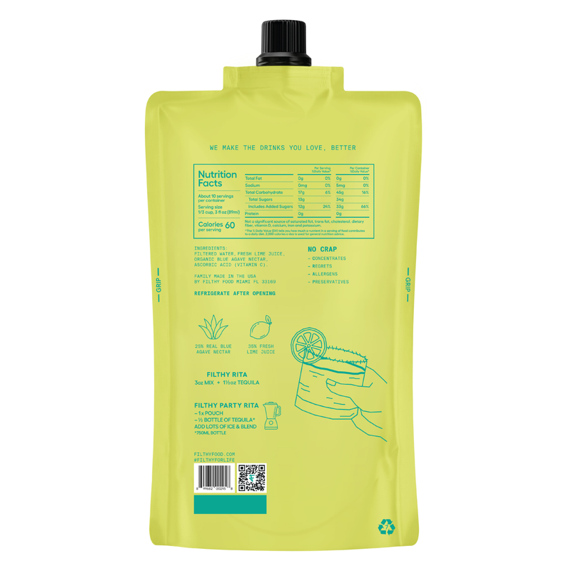 Filthy Margarita 32oz Pouch