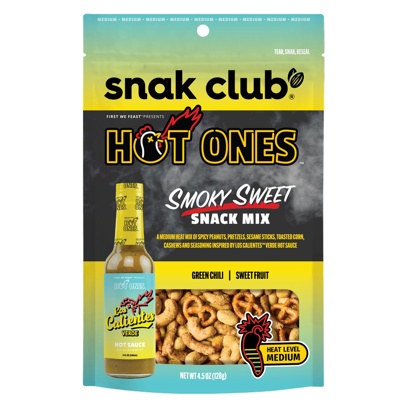 Snak Club Hot Ones Smoky Sweet Snack Mix, 4.5oz