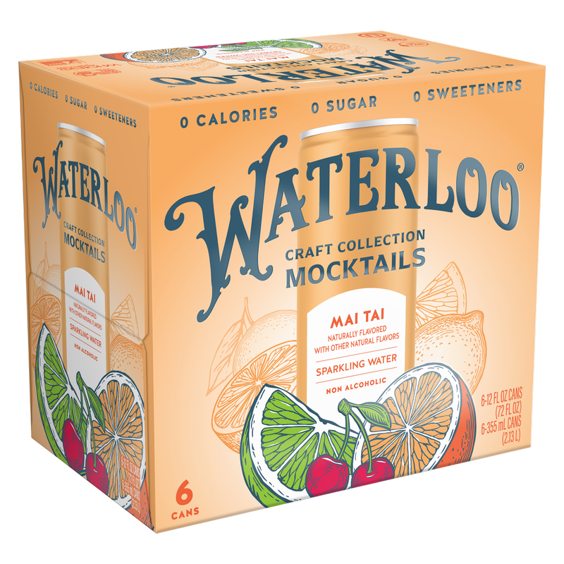 Waterloo Mai Tai Sparkling Water 6pk 12oz Can