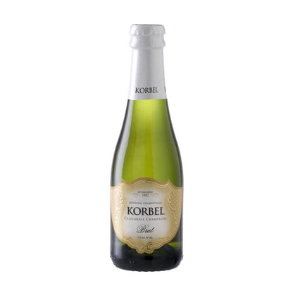 Korbel Brut California Champagne Sparkling Wine 4pk 187ml Btl
