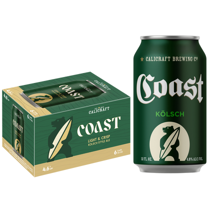 Calicraft Brewing Co. Coast Kolsch 6pk 12oz