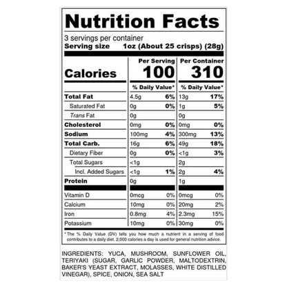 Snacklins Teriyaki Plant Crisps 3oz