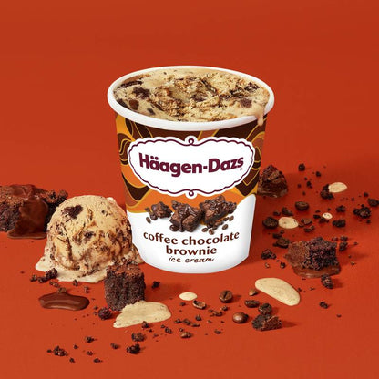 Haagen-Dazs Coffee Chocolate Brownie Ice Cream, 14oz.