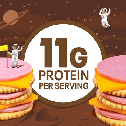 Lunchables Ham & Cheddar Cheese Cracker Stackers Vanilla Creme Cookies - 3.5oz