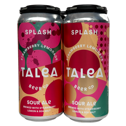 TALEA STRAWBERRY LEMONADE SPLASH Sour Ale 4pk 16oz Can 5.0% ABV