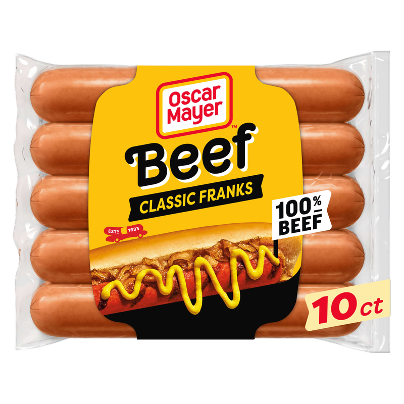 Oscar Mayer Classic Beef Uncured Franks Hot Dogs - 10ct/15oz